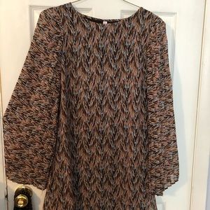 Brown chevron Xhilaration dress